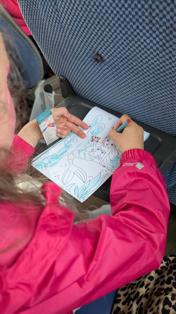 Activity packs on the coach with Family Outings.