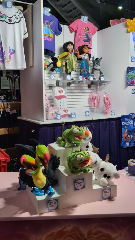 Disney merchandise at the Utilita Arena in Newcastle.